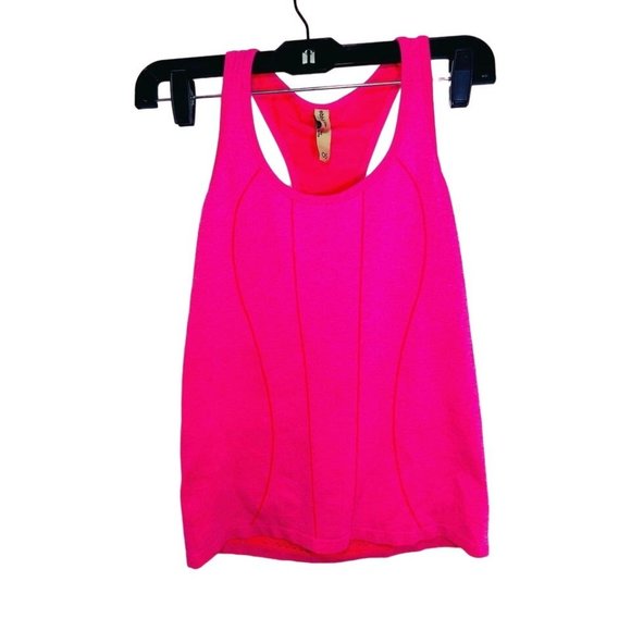 Ebb And Flow Women's HOT PINK BARBIE RACER BACK TOP Shirt  SIZE M - Picture 6 of 8